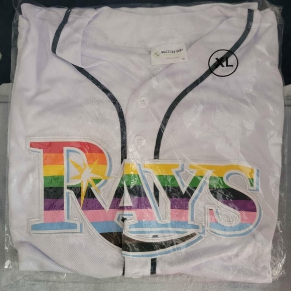 White Rays Baseball Jersey - Picture 2 of 2